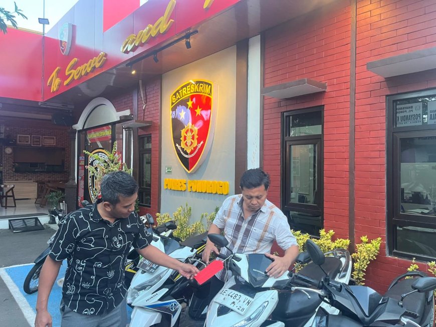 Tersangka Curanmor Antarwilayah Kini Jalani Proses Hukum